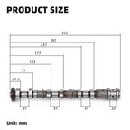 Intake Camshaft Left for Dodge Chrysler Jeep 3.6L (2011–2020) 5184379AG