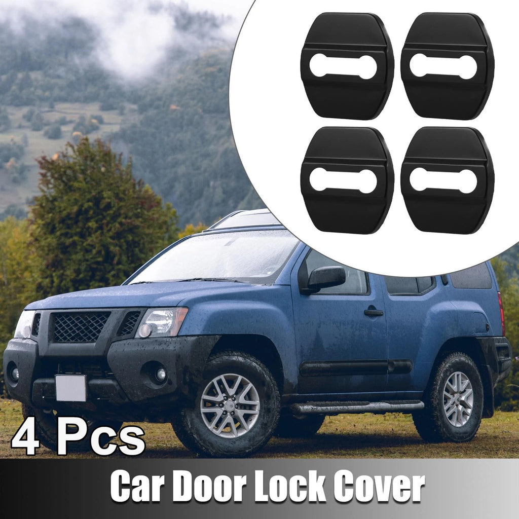 Set of 4 Door Lock Latches Covers for Nissan Infiniti (Black)