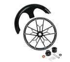 30" Front Wheel Rim Hub Single Disc & Fender for Harley Touring (2008–2025)