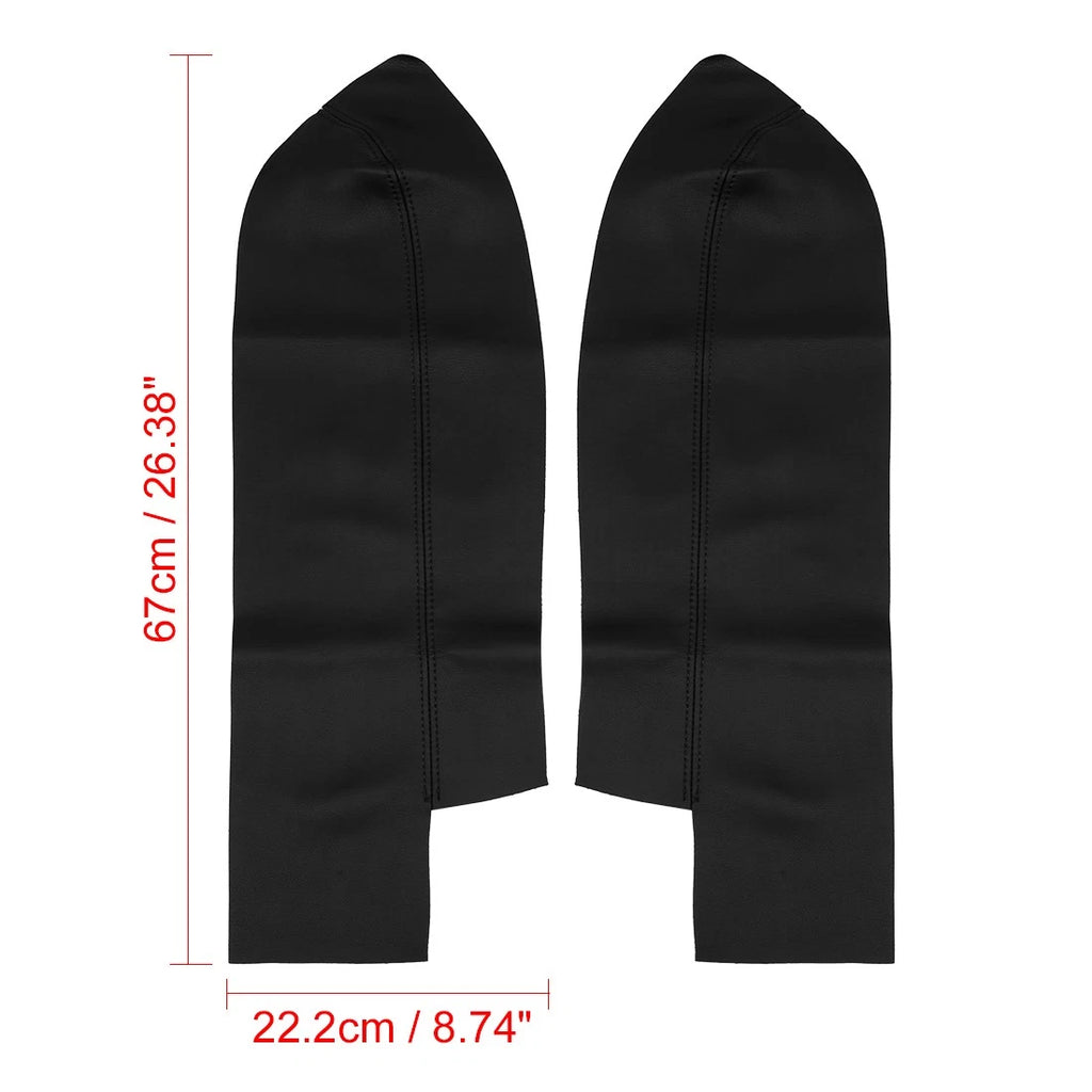 Set of 2 Leather Front Door Panels Armrest Covers for Honda CR-V 