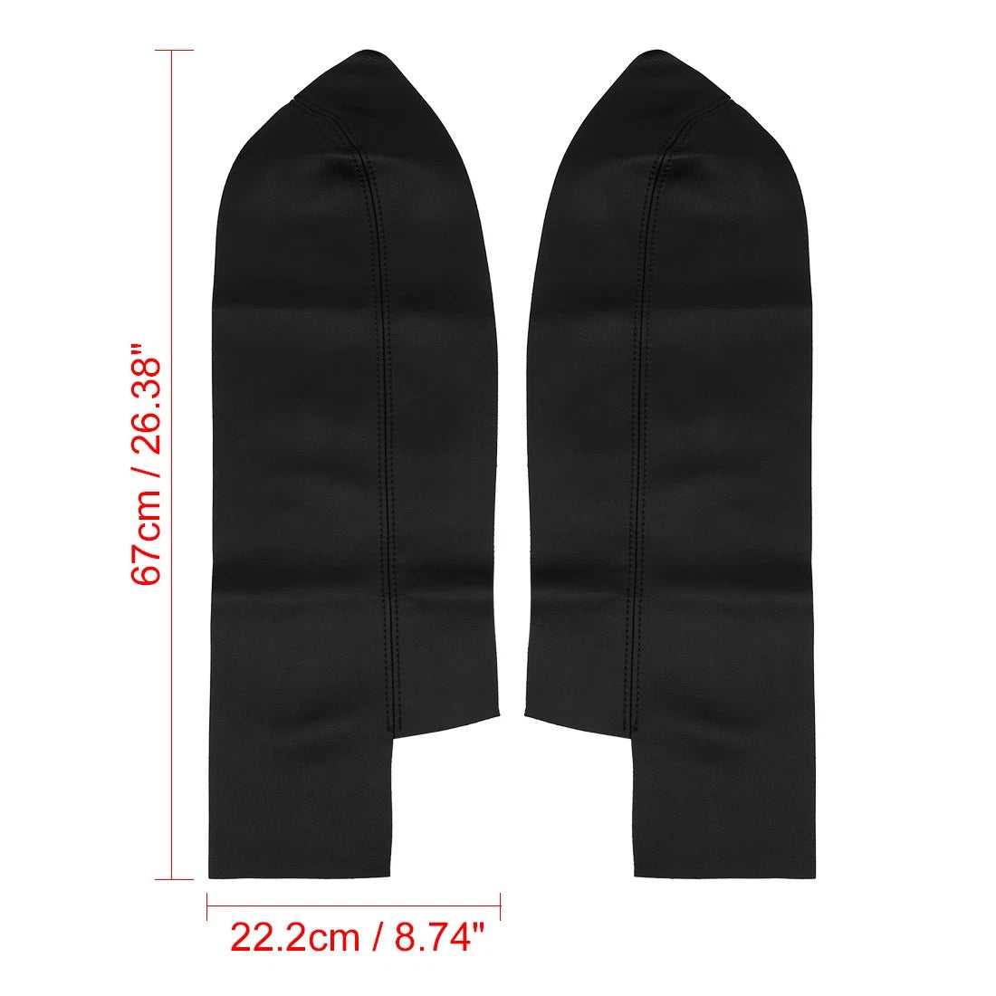 Set of 2 Leather Front Door Panels Armrest Covers for Honda CR-V 