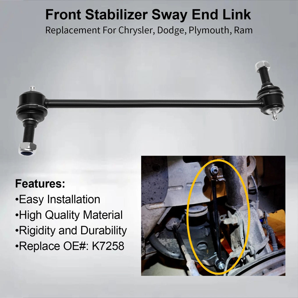 2X Front Sway Bar Link for Dodge Grand Caravan Chrysler Town & Country (1996–2015)