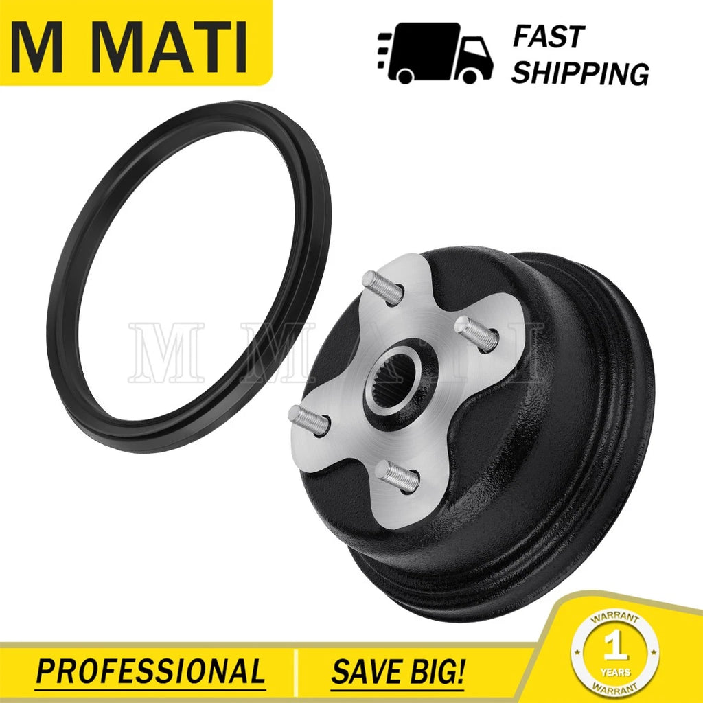 Rear Wheel Brake Drum & Dust Seal for Yamaha Big Bear 350 YFM350 (1996–1999)
