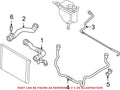 Upper Radiator Coolant Hose for BMW E60 525i 530i (2004–2005)