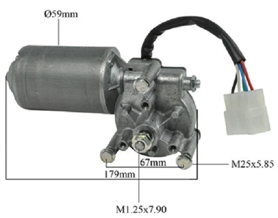 Wiper Motor for Custodia Tractors (844, 856, 956, 1056, 1255, 1455)