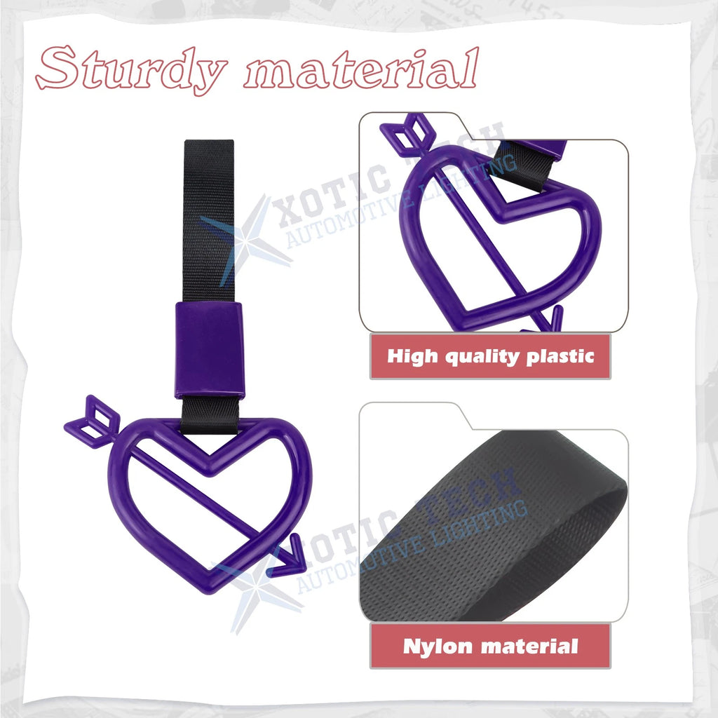 Purple Tsurikawa Hanger Cupid's Arrow for Japanese Car (1990-2020)