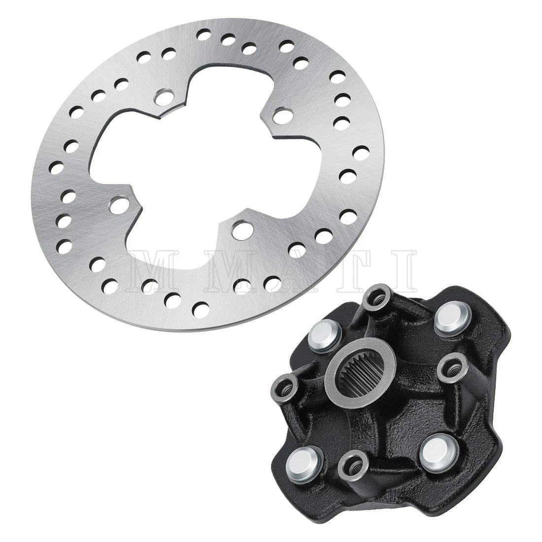 Front Wheel Hub & Brake Disc Rotor for Honda TRX500 Foreman 500 Rubicon 500 (2014–2019)