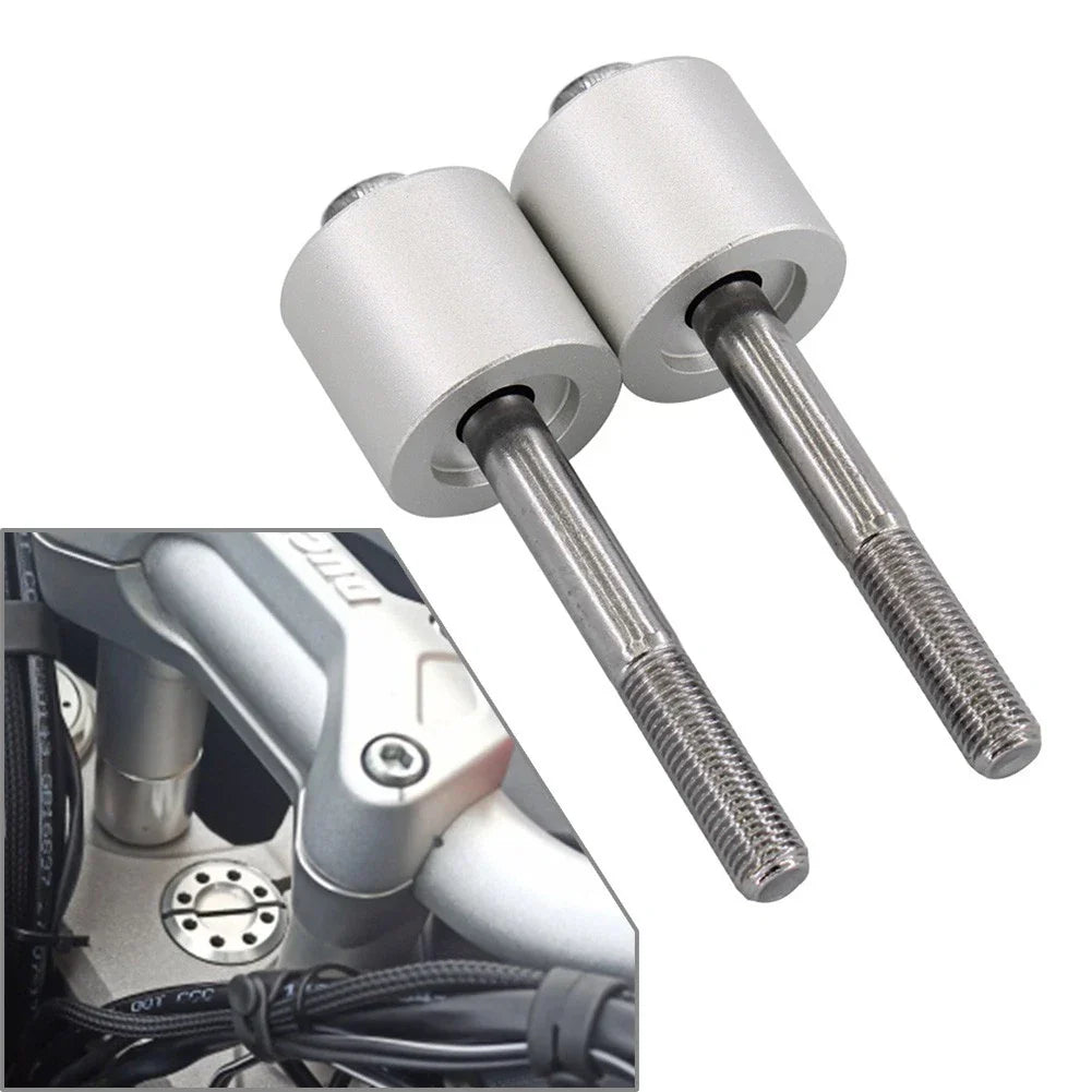 Silver Handlebar Riser Bars Clamp for DUCATI MULTISTRADA 1200 (2010-2019)