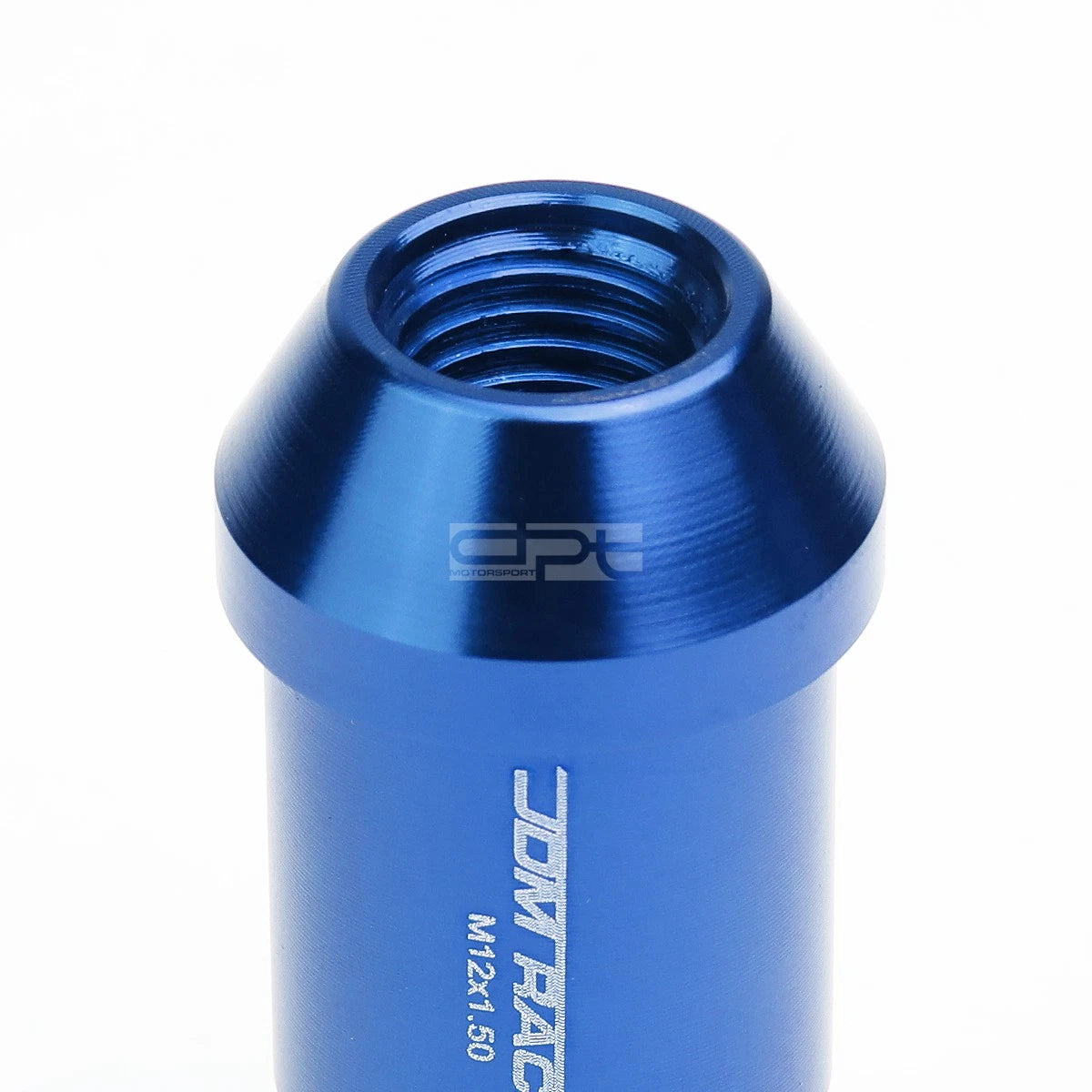 20 PCS Open End M12x1.5 50mm Tall Blue Aluminum Lug Nuts + Lock Key