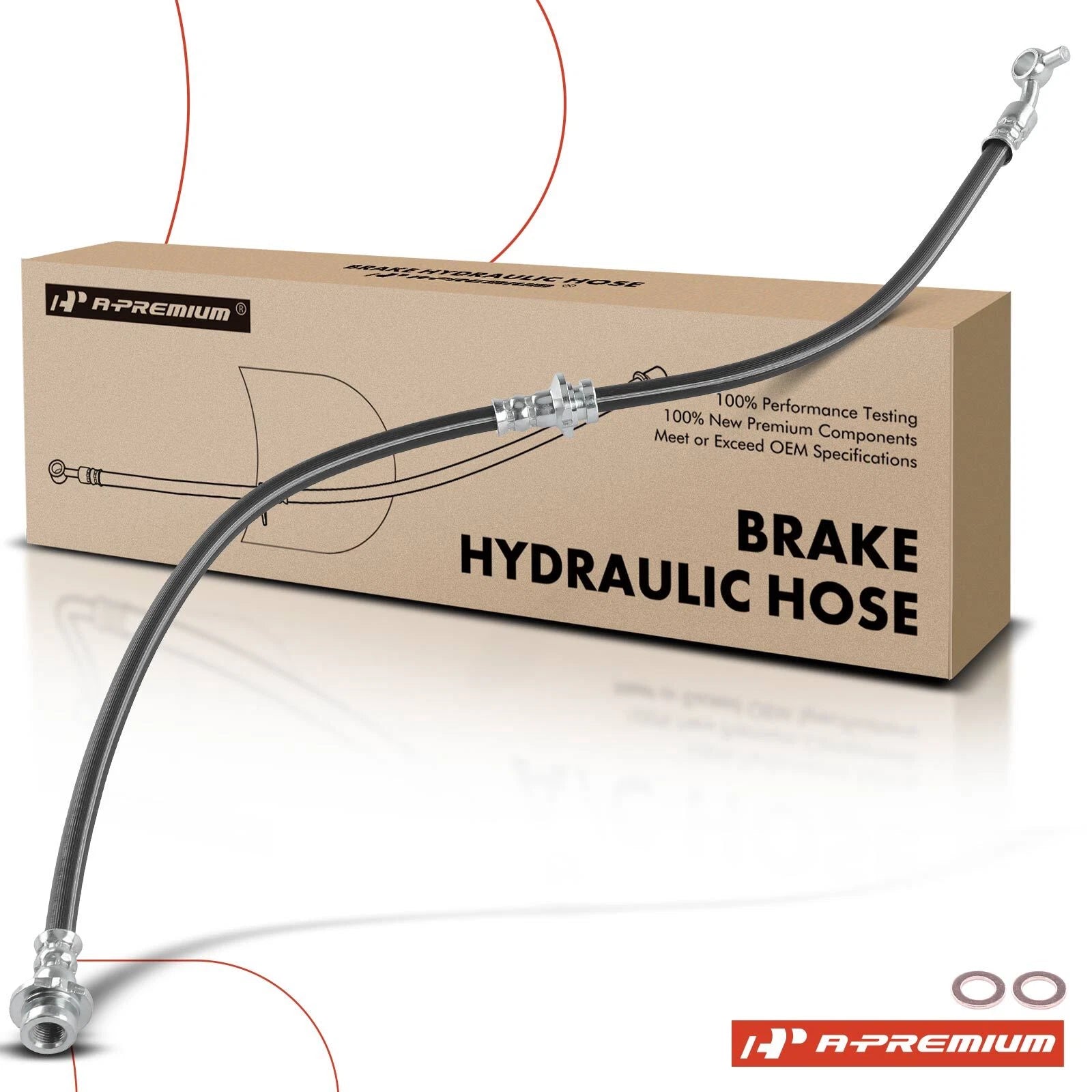 Front Left Brake Hydraulic Hose for Nissan Qashqai Rogue (2017–2022)
