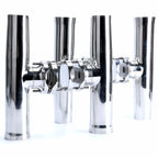 4X Stainless Steel Fishing Rod Holder Clamp for Boat 1-1/4" - 2"