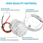 4X Round LED Cabin Deck Courtesy Lights for Marine 12V