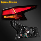 Tail Light Assembly for Nissan Altima (2019–2022) Right Side Red