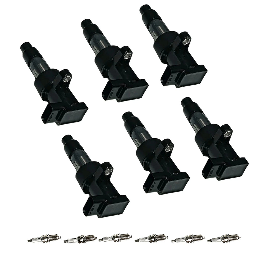 Ignition Coil & Iridium Spark Plug Set for Jaguar S-Type X-Type (2003-2008)