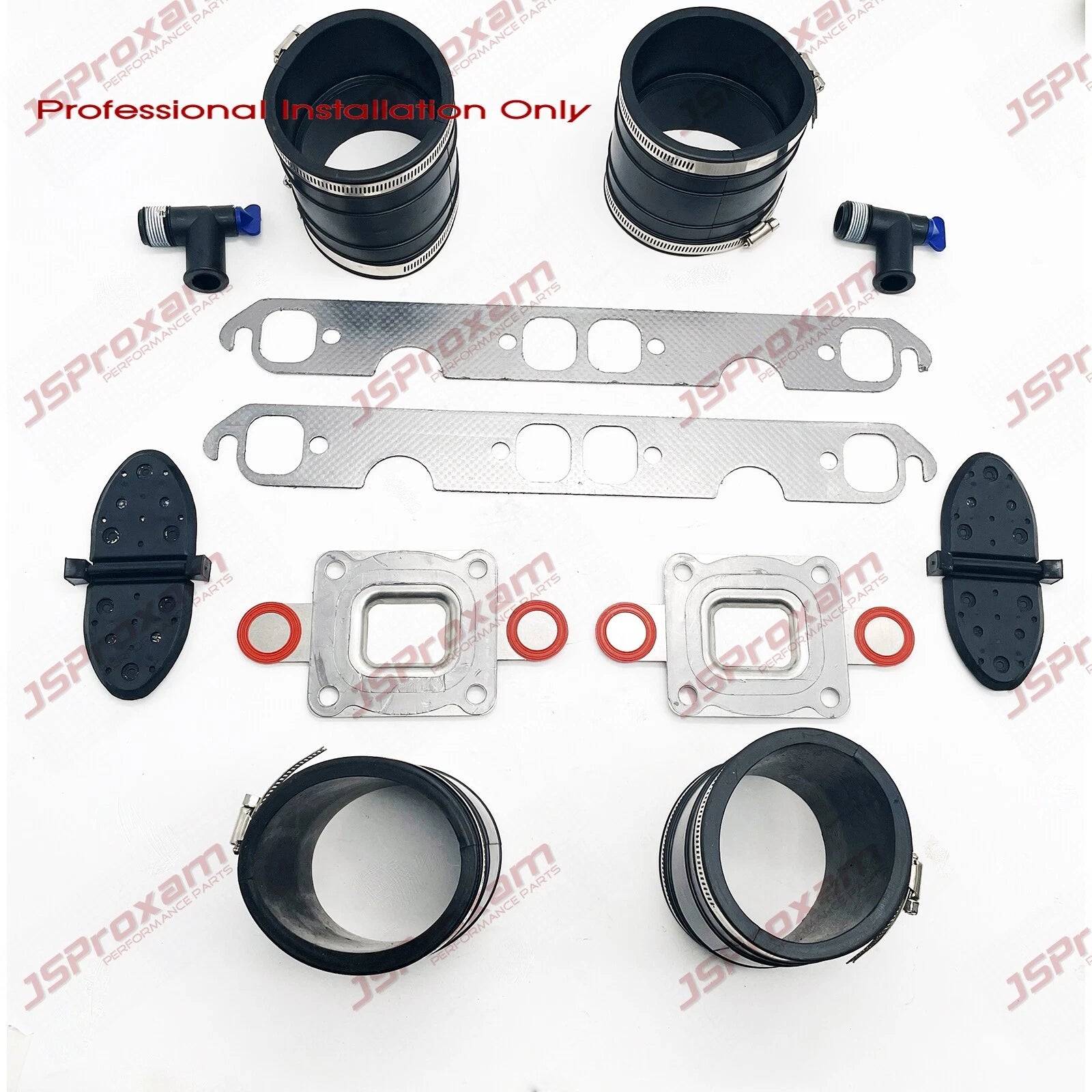 4" Dry Joint Exhaust Bellows Kit for MerCruiser GM V8 (Repl Fit 807166A1, 27-864549A02)