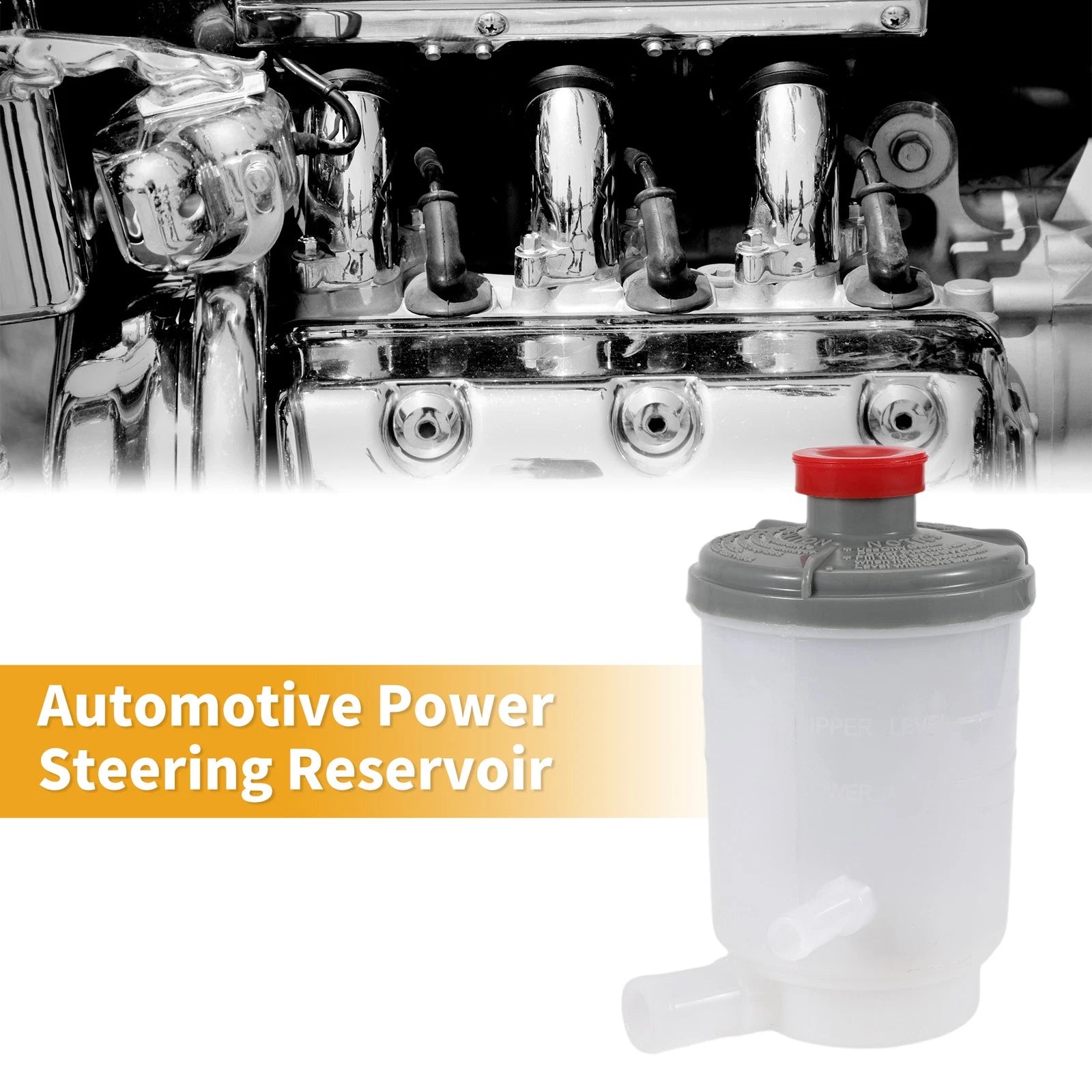 Power Steering Reservoir for Honda Accord (2008–2012) Plastic White