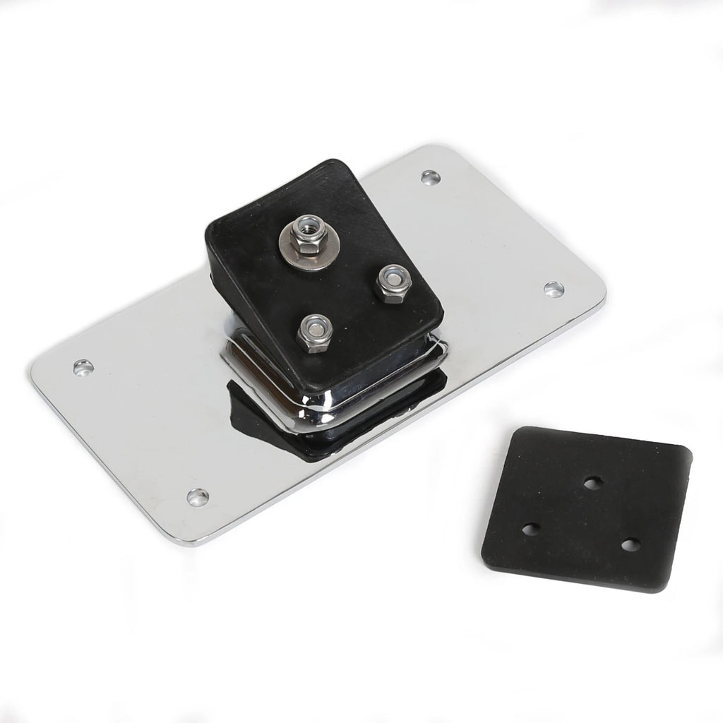 Chrome Laydown License Plate Mounting Bracket for Harley Sportster Dyna Softail