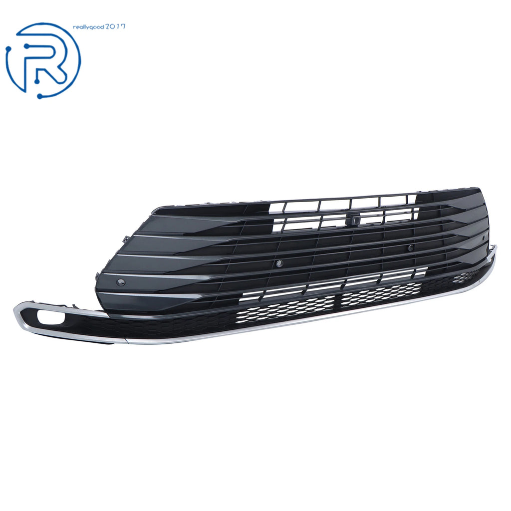 Lower Bumper Grille for Sienna (2021-2023) Dark Black & Silver Trim