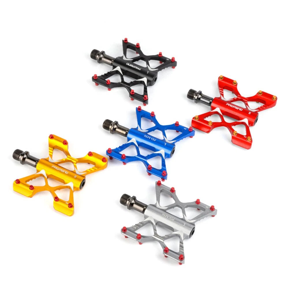 Flat Pedals for PROMEND MTB Road Bike (Ultralight Aluminum, 3 Bearings)