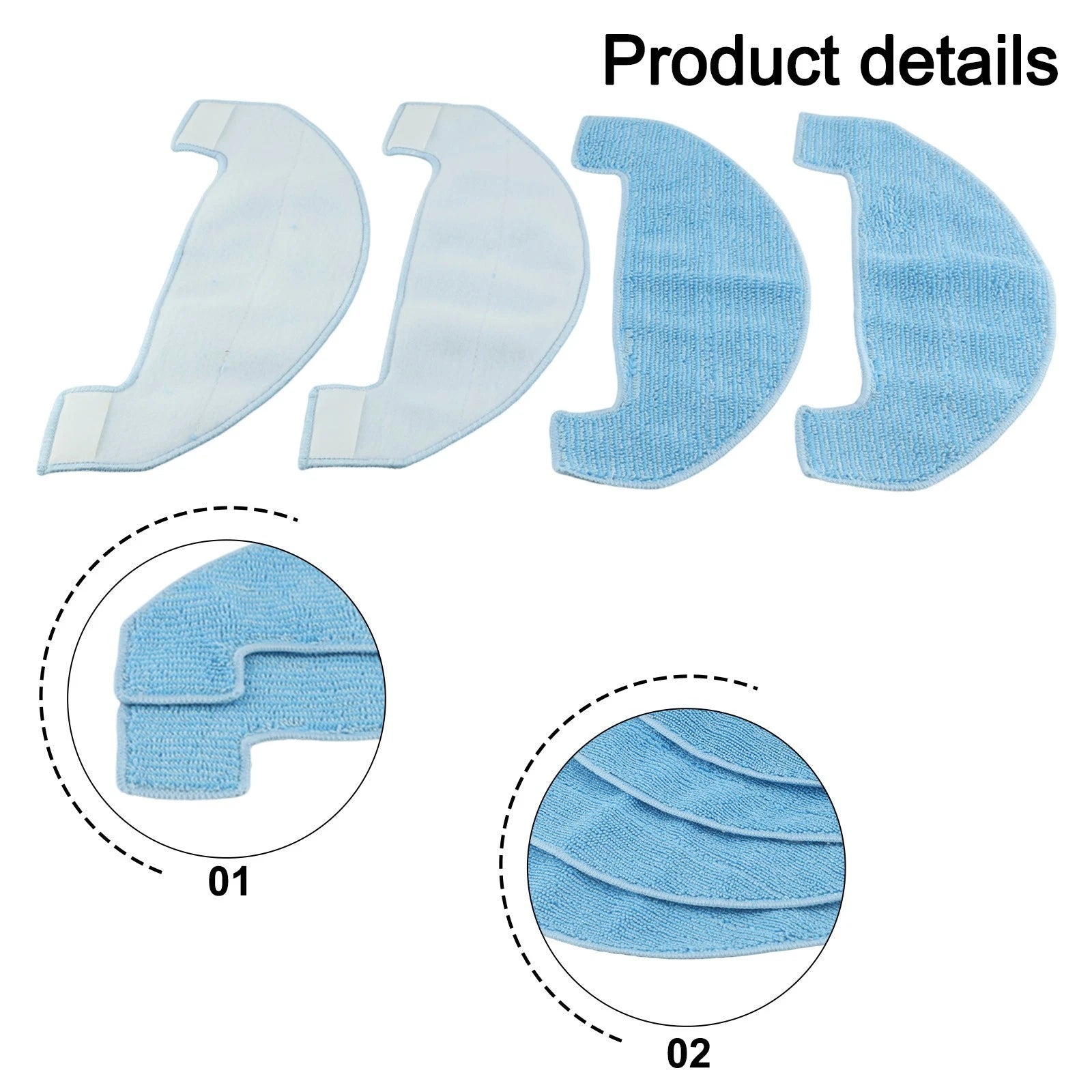 Mop Pad Cloth for Ultenic D10 Robot Vacuum (2021–2023)