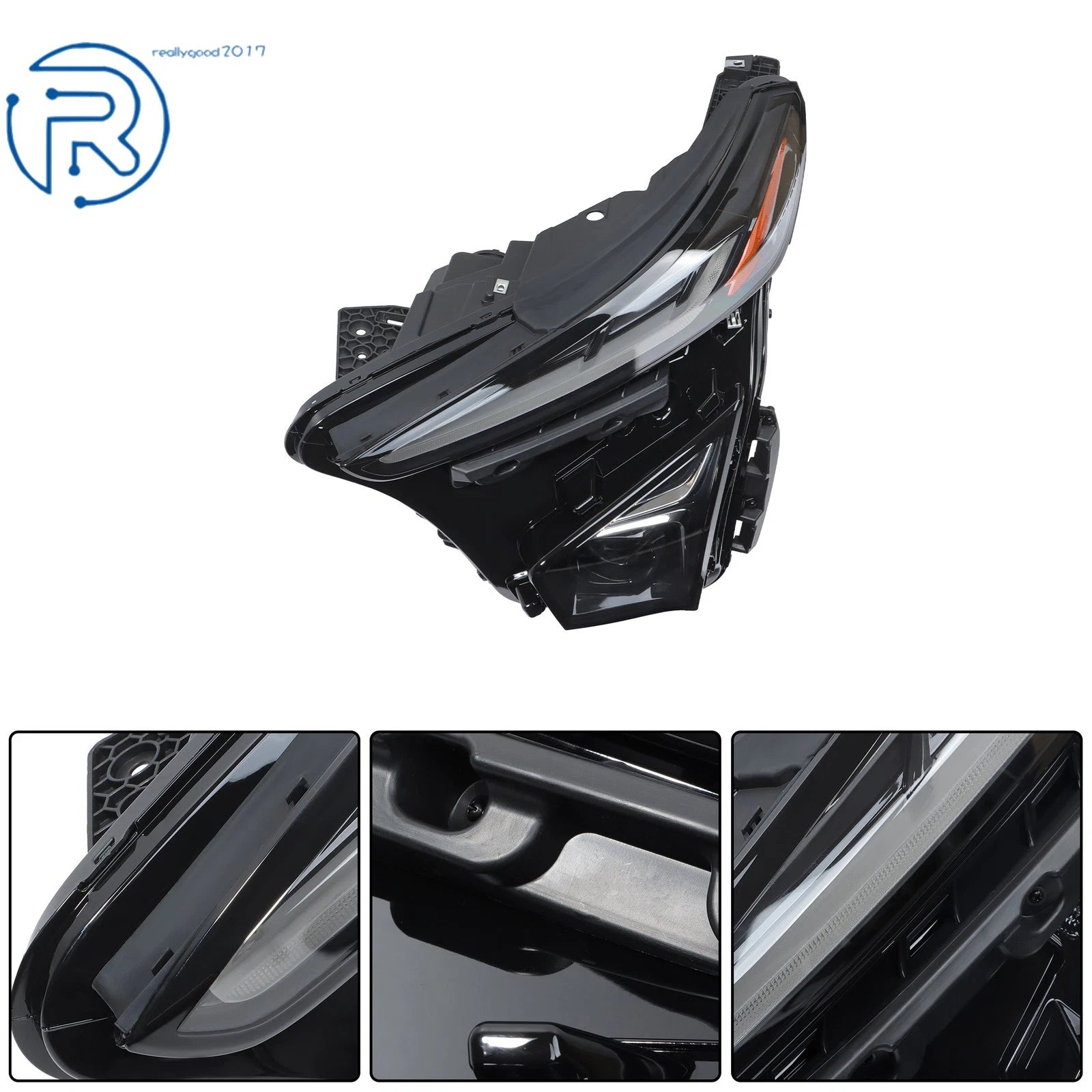 Full LED Headlight for Chevy Bolt EUV (2022-2023) Left Side Black Housing