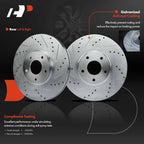 Front Drilled Brake Rotors & Pads for Nissan Frontier