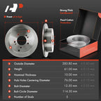 Disc Brake Rotor & Pads Set for Hyundai Tucson Kia 4WD