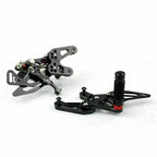 Aluminum Rearsets Footpegs Pedals for BMW S 1000 RR HP4 (2015–2018) Black T9