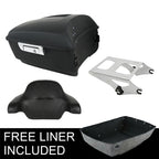 Matte Black King Trunk Luggage Backrest Mount for Harley Touring (2014–2026)