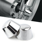 Chrome Front Axle Cap Nut Covers for Harley Sportster Dyna Road Glide