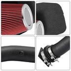 Cold Air Intake for Jeep Wrangler TJ (1997–2006) | Aluminum Pipe, Red Filter