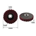 Set of 4 Nylon Fiber Flap Discs for Angle Grinder (100mm)