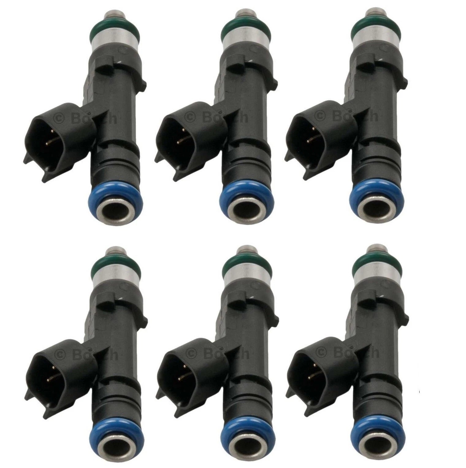 Set of 6 Bosch Port Injection Fuel Injectors for Ford F-150 (2014)