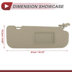 Right Passenger Side Sun Visor 852203X000TX for Hyundai Elantra (2011–2015)