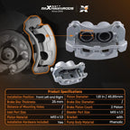 Front L & R Brake Caliper w/Bracket for Chevrolet Equinox Pontiac Torrent (2005–2009)
