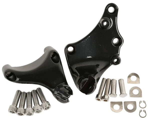 Footrests Pegs with Mounting Bracket for Harley Davidson 883 Sportster (2014–2020)