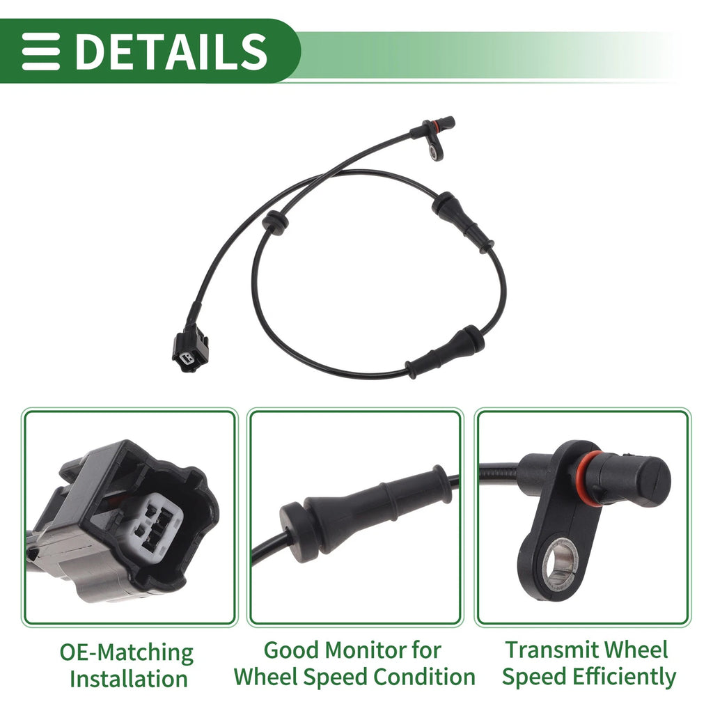 ABS Wheel Speed Sensor No. 479011KA0A for Nissan Juke (2011–2017) Rear Left
