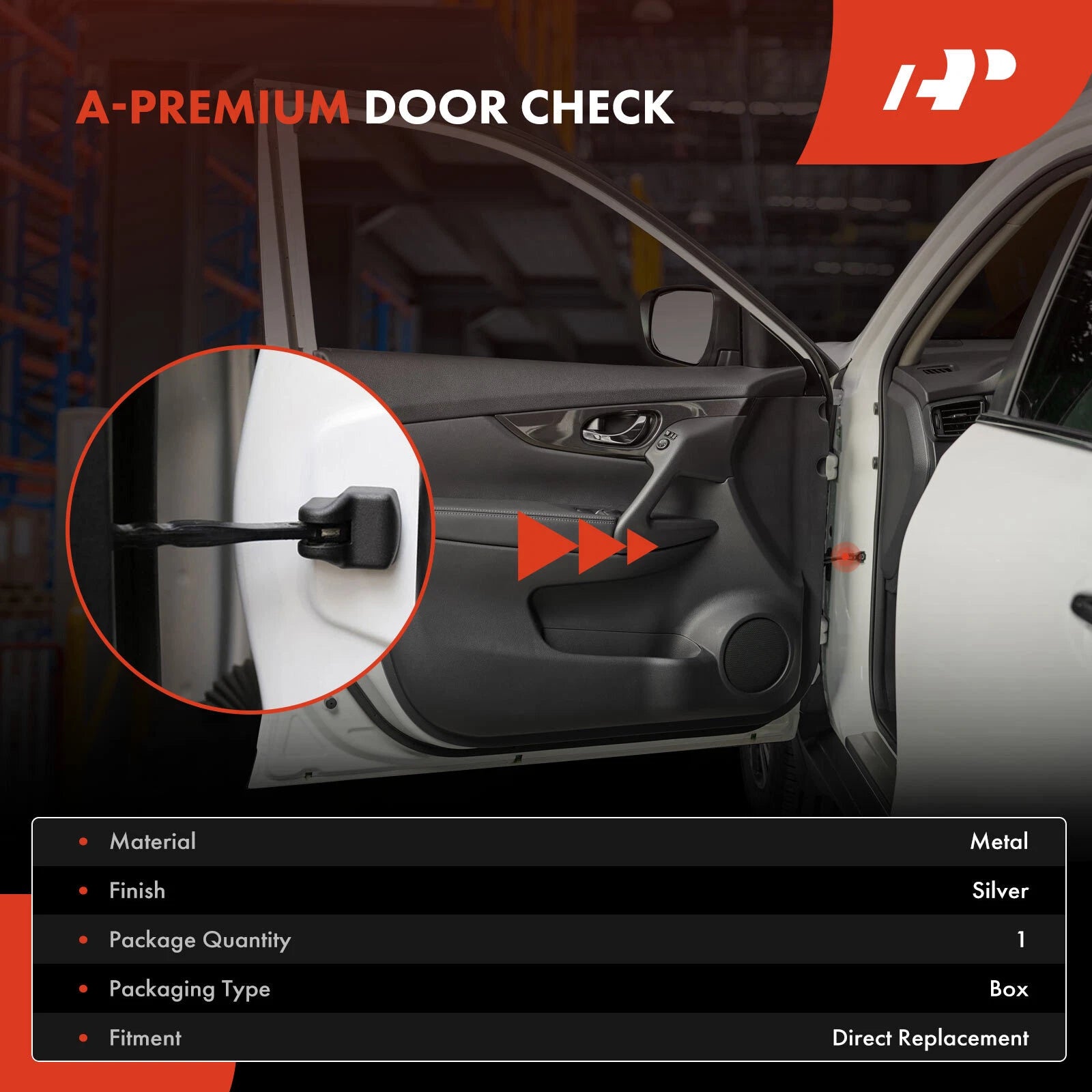 Door Check Rear L/R for Mercedes-Benz E320 E500 E300 E55 AMG (2003–2009)