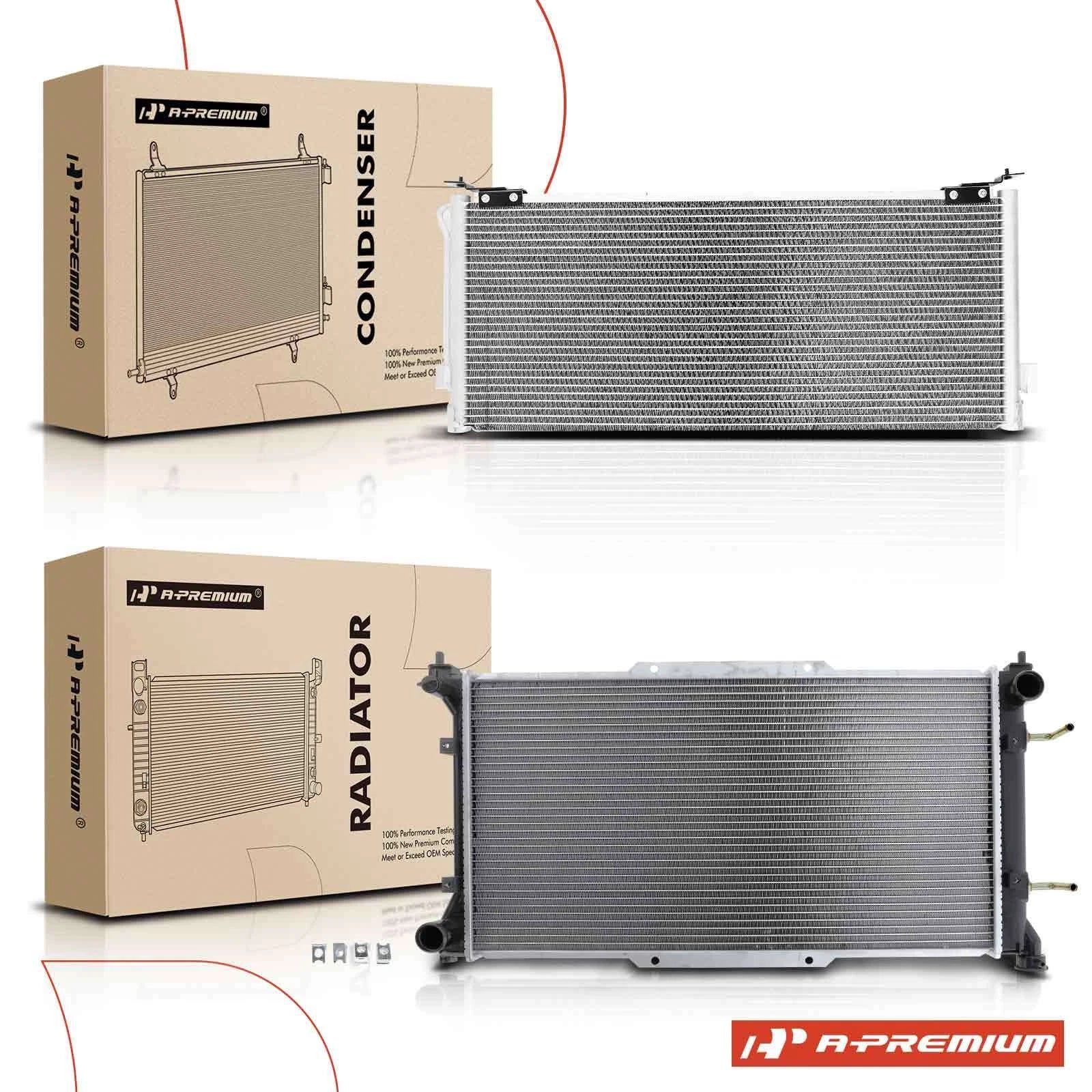 2 Radiator & AC Condenser Cooling Kit for Subaru Legacy (1995–1997)