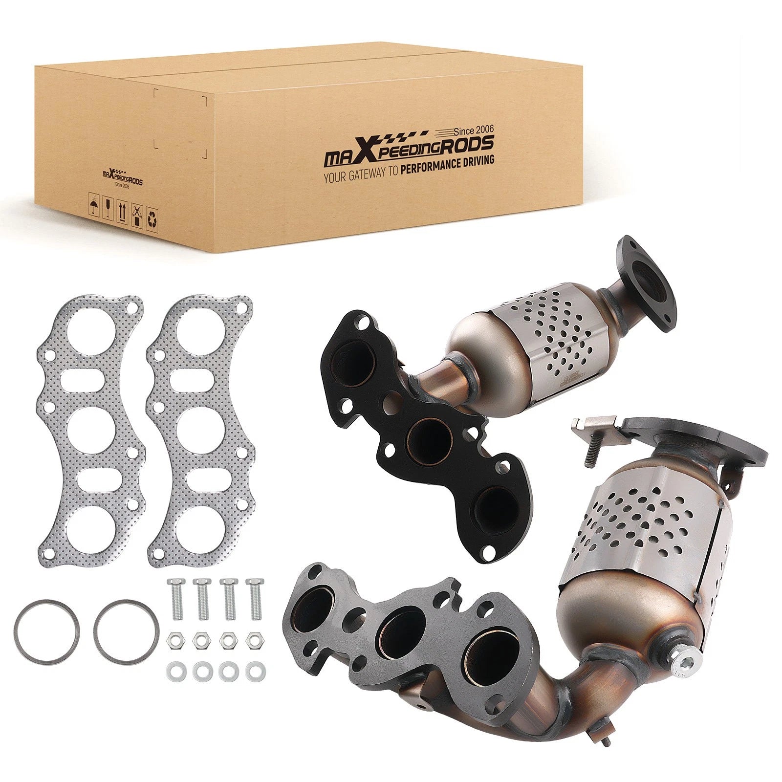 2X Catalytic Converter for Toyota Camry 3.0L V6 (2002–2006) Stainless Steel EPA