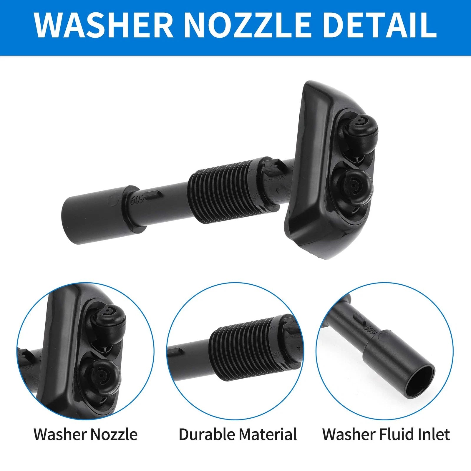 Front Passenger Side Headlight Washer Nozzle for BMW 740iL 740i (1994–2001) No. 61678370560