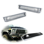 Clear Front Bumper Signal Lamps for Ford F-150, Bronco (1973–1979)