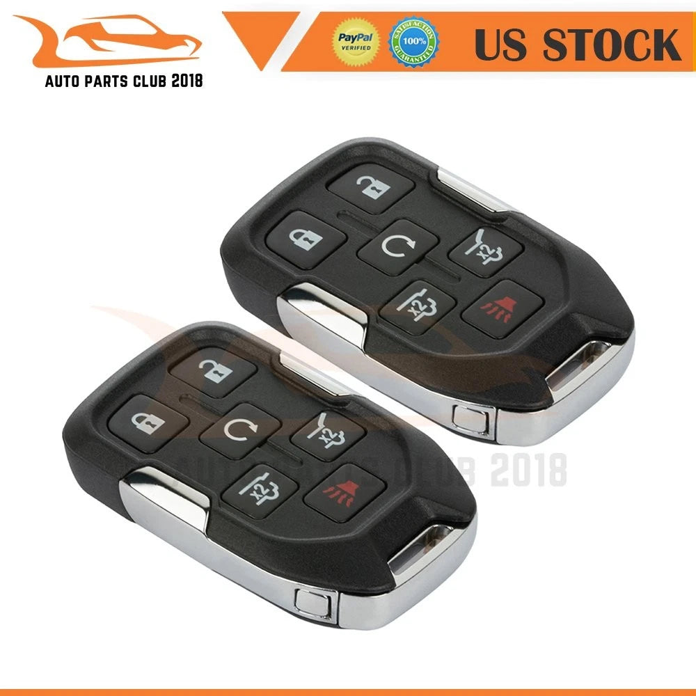 2X Key Entry Remote Fob for Chevrolet Suburban Tahoe (2015–2020)