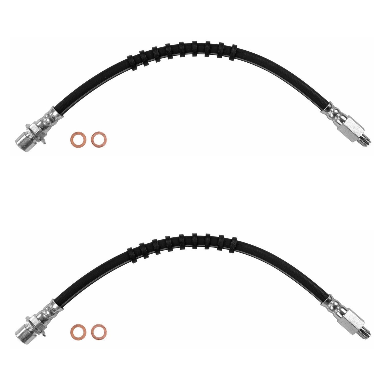 Set of 2 Front Brake Hydraulic Hoses for Ford Mustang Mercury Cougar