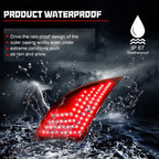 Smoked Lens LED Bumper Reflector Signal Brake Lights for Lexus IS250 IS350 (2014–2023)