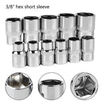 Hex Socket Set 6-22mm for Ratchet Wrench