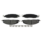 Set of 4 Akebono Severe Duty Rear Ceramic Disc Brake Pads for Dodge Ram