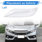 1 Pcs Headlight Lens Cover for Kia Sorento (2009–2012) PC Clear