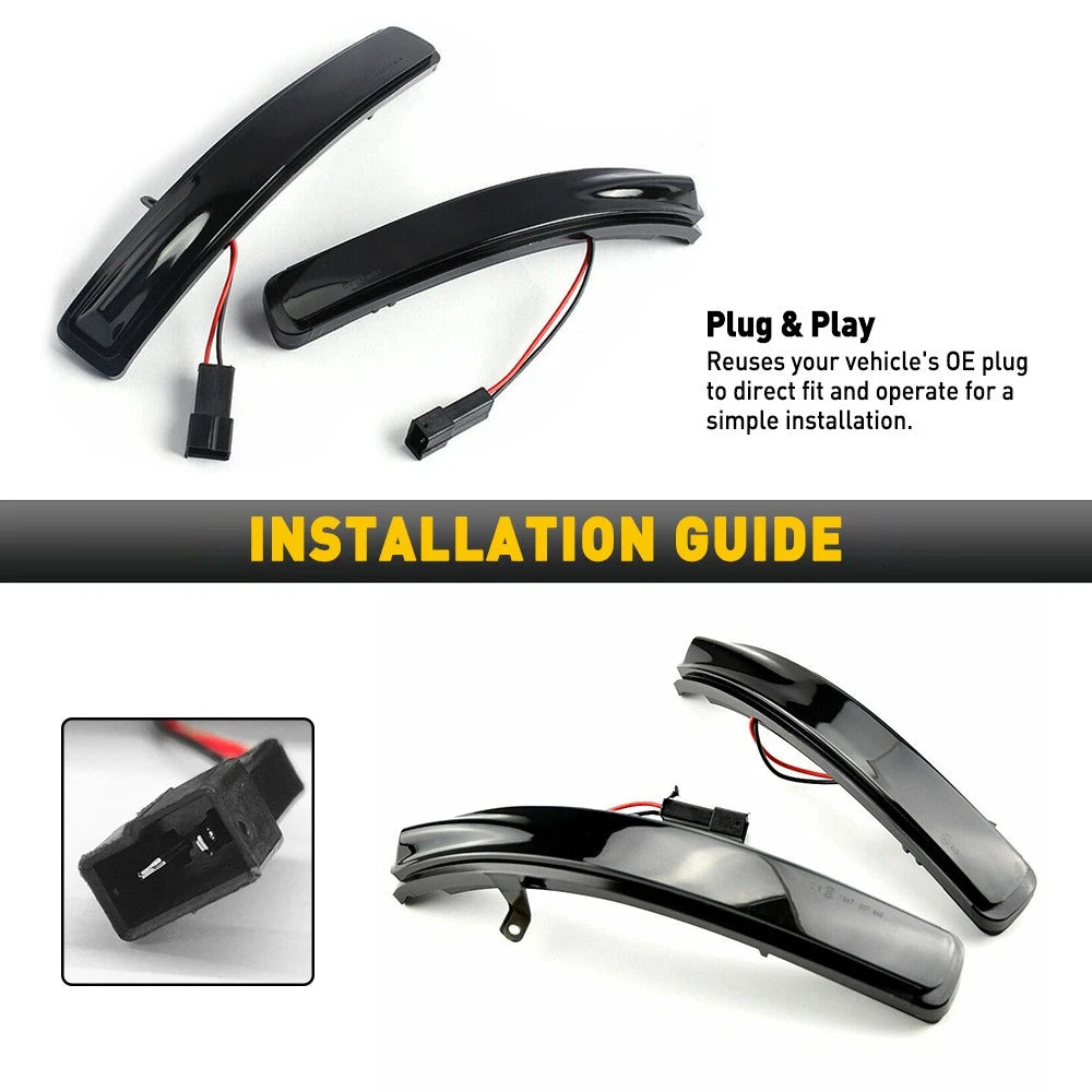 Dynamic Turn Signal Side Mirrors for Ford Explorer (2011–2019)