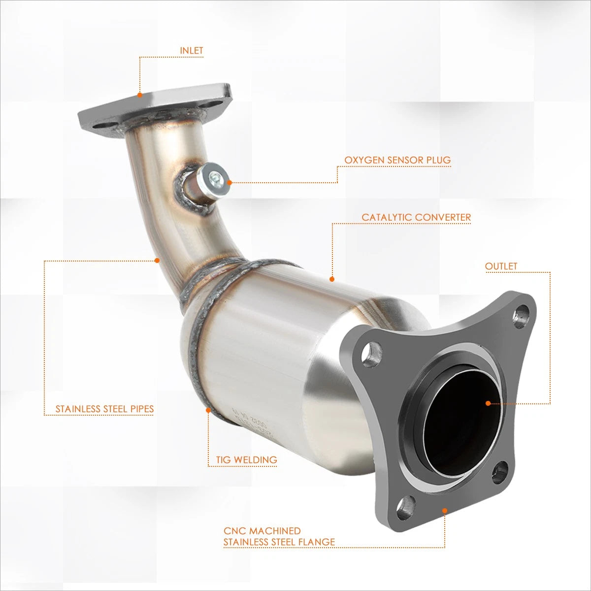 Catalytic Converter Exhaust Pipe Set for Nissan Altima/Maxima/Quest (2004–2009)